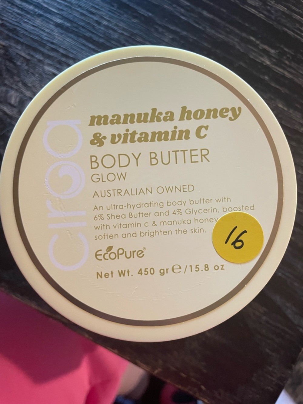 Ciroa Manuka Honey & Vitamin C Body Butter